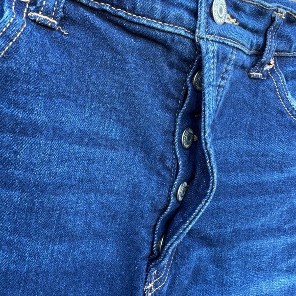 Old Navy Denim Shorts Womens Size 16 Sky-Hi A-Line Higher High-Rise Cut-Offs - Picture 2 of 9